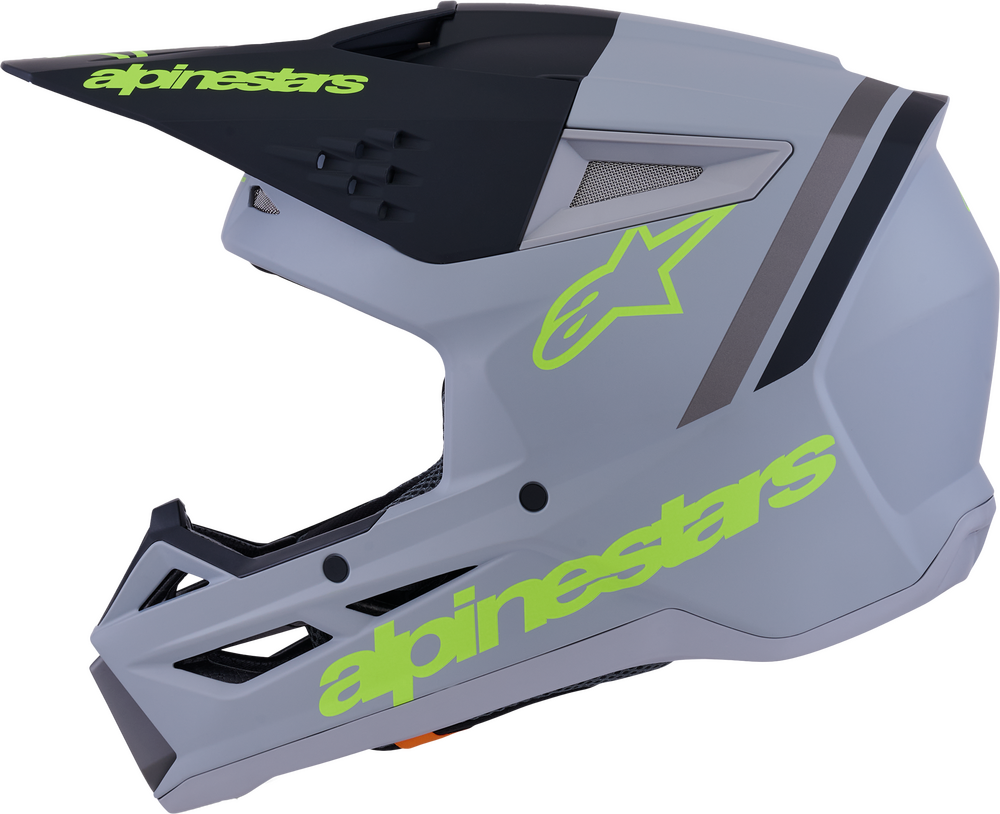 SM3 RADIUM HELMET GRY/BLK/YLW FLUO MATT