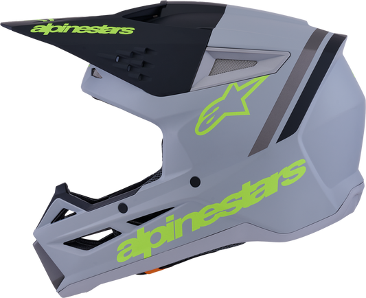 SM3 RADIUM HELMET GRY/BLK/YLW FLUO MATT