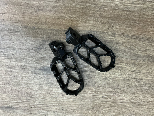 Warp9 E-Moto Elite Foot Pegs Black Compatible SURRON LT BEE
