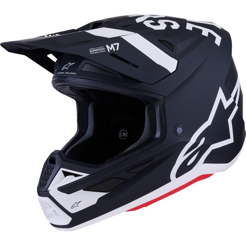 SM7 DASHER HELMET- BLACK-WHITE