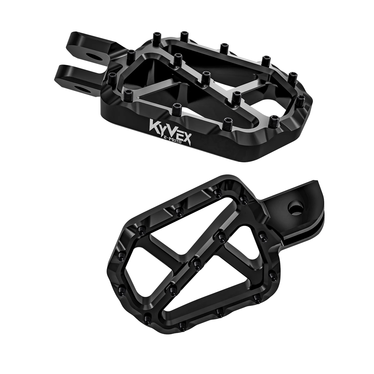 KyVex Billet Wide Foot Pegs - Black