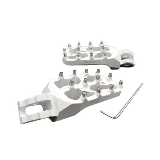 Surron Elite Foot Pegs  Warp9 White