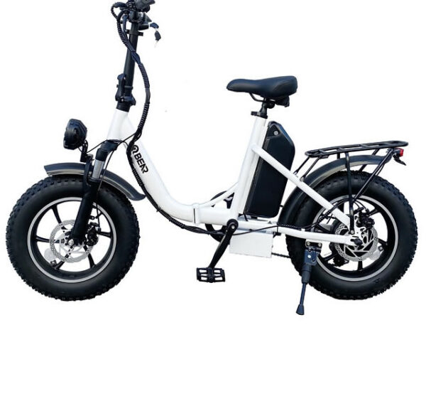 QBEAR CG3 WHITE STEP-THRU FOLDABLE WOMEN'S BIKE